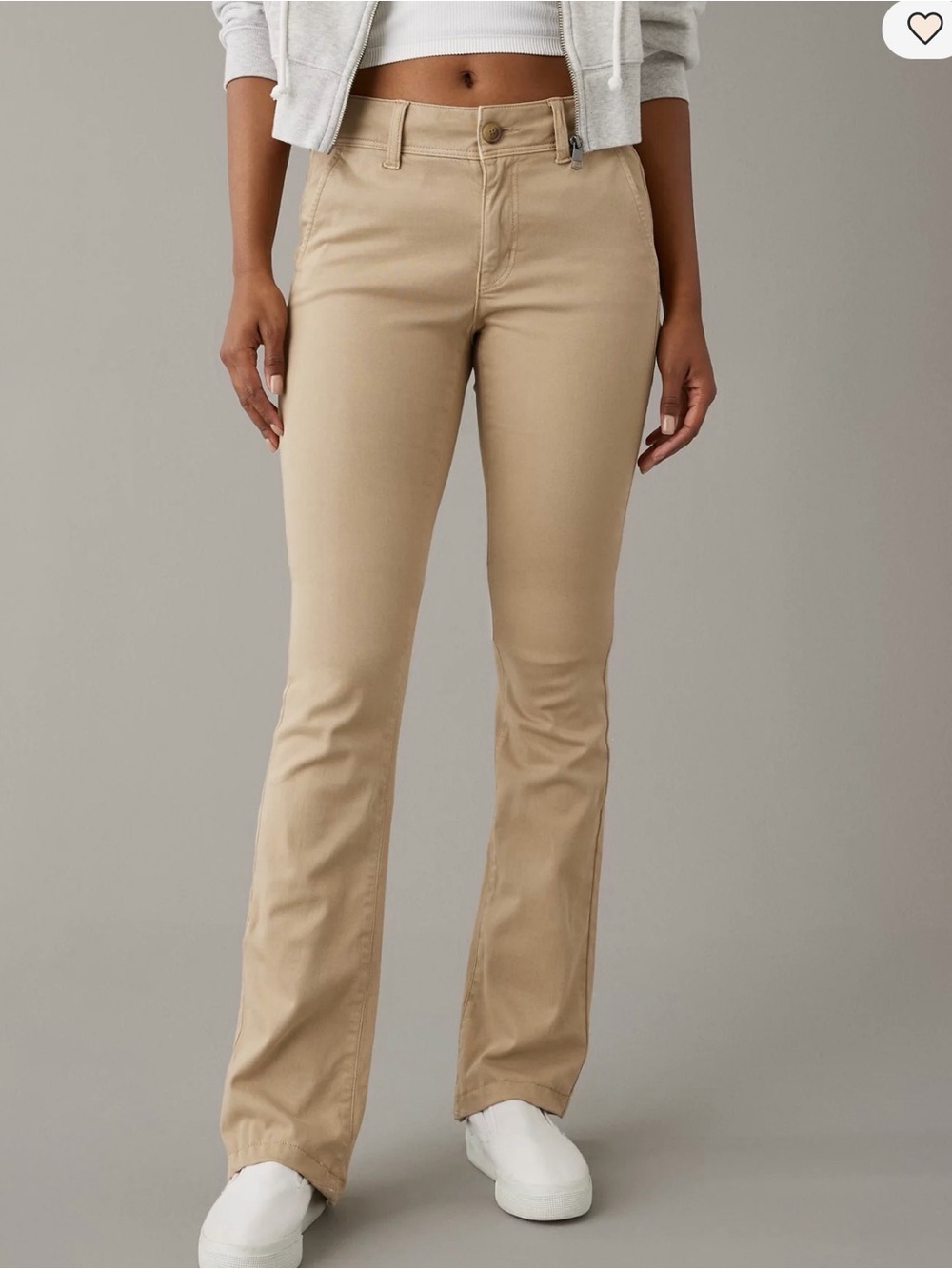 American Eagle Outfitters Desert Sand Stretch Kick Bootcut Pants